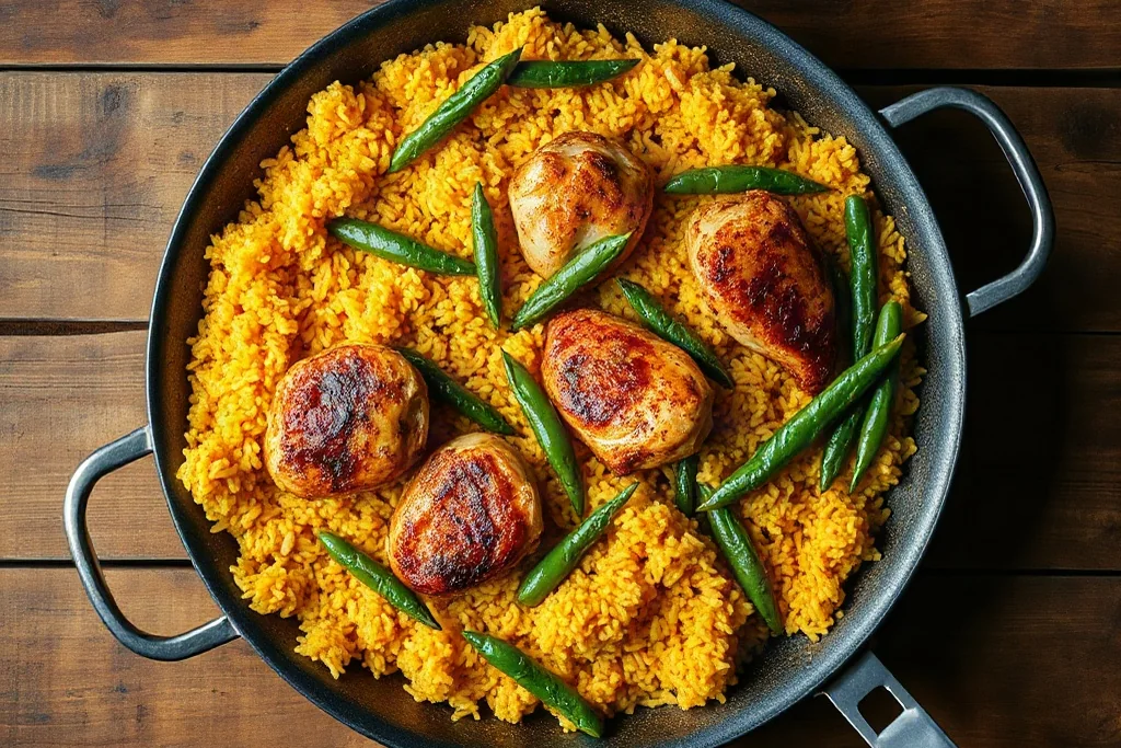Paella valenciana: las bases del arroz
