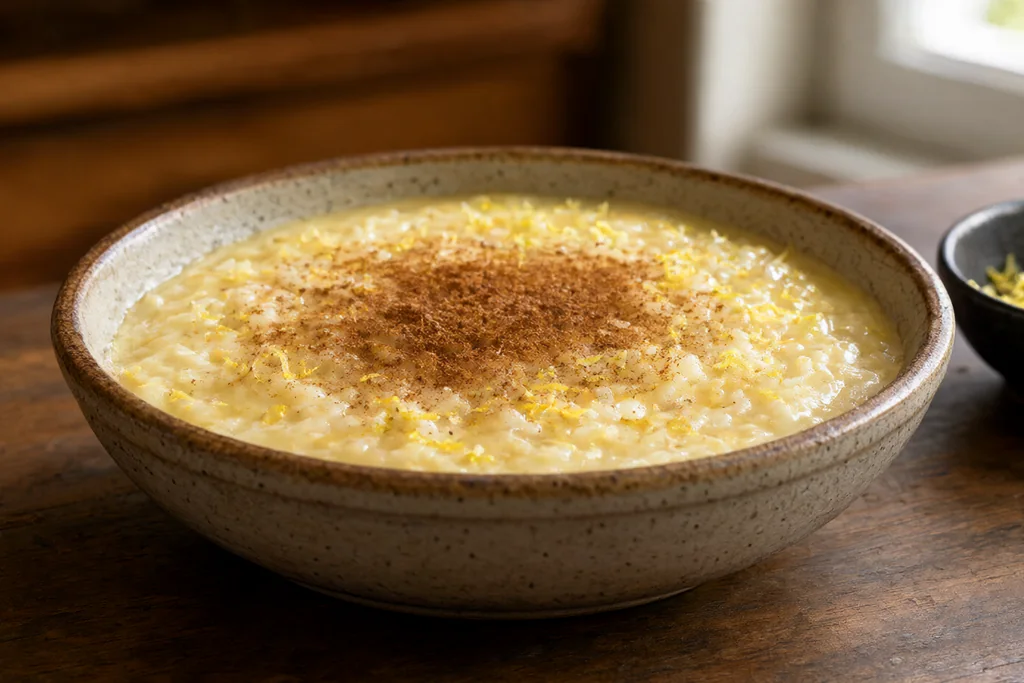 Arroz con leche cremoso