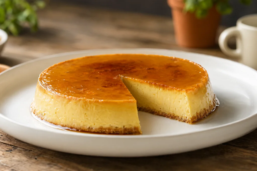Flan de huevo casero