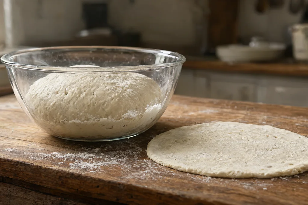 Masa de pizza casera