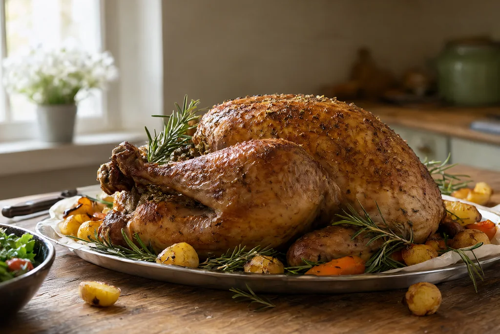 Pavo de Navidad al horno