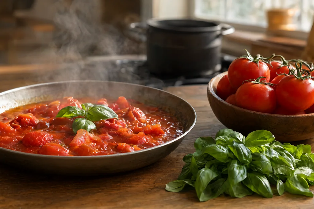 Salsa de tomate casera