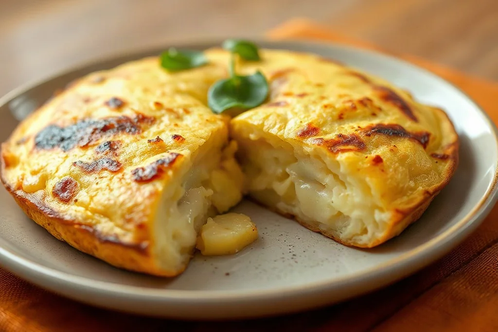 Tortilla de patata jugosa: el punto exacto